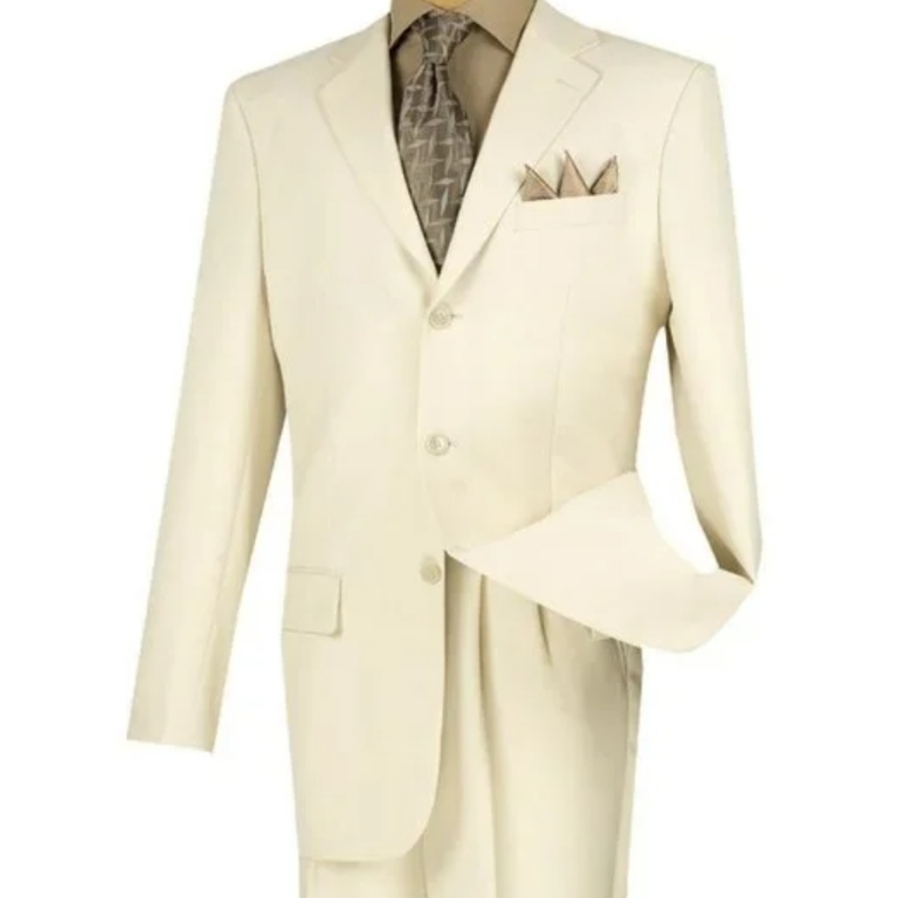 Lucci‎ Collezione Siz 56LMens Italian Stone Hand Tailored Blazer Suit Jacket New